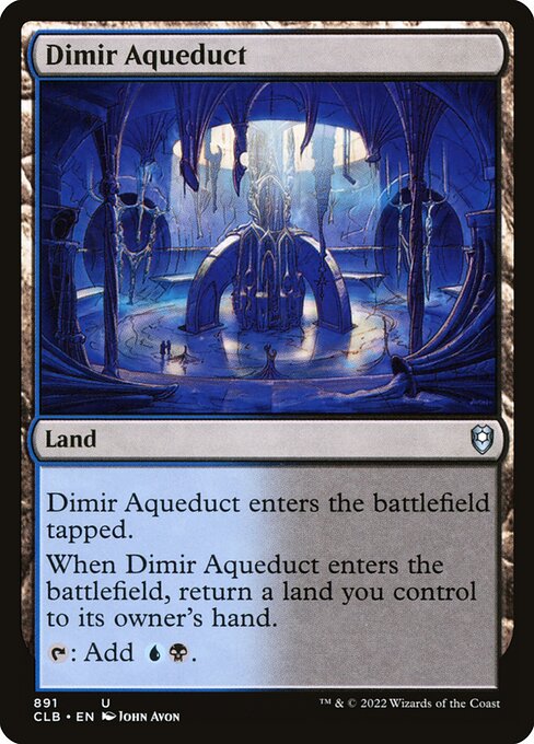 MTG Dimir Aqueduct CLB 891 Commander Deck Nonfoil
