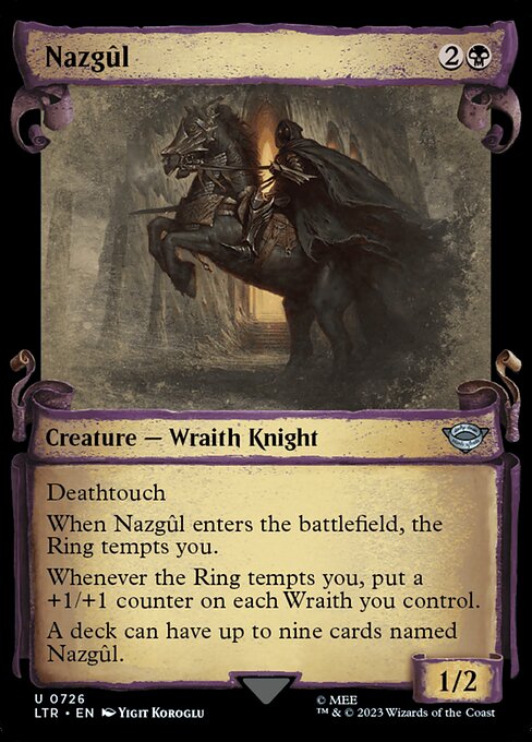 MTG Nazgûl LTR 726 Showcase Scrolls of Middle-earth Nonfoil