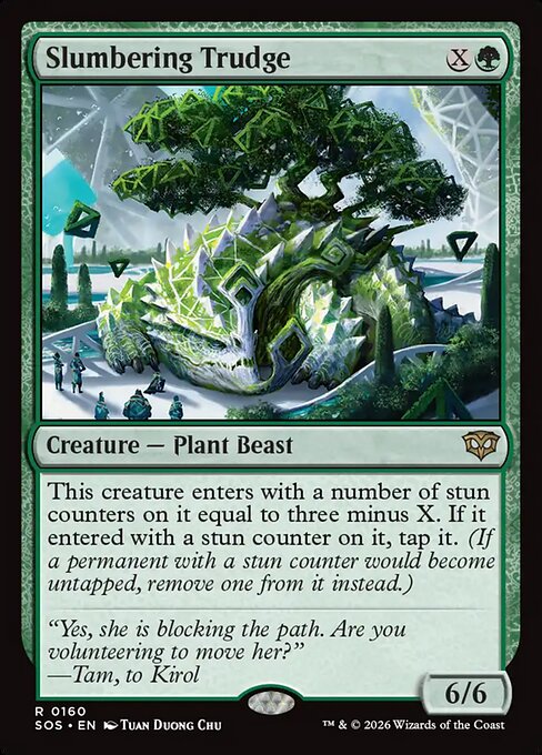 MTG Slumbering Trudge SOS 160 Regular Foil