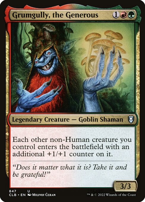 MTG Grumgully, the Generous CLB 847 Commander Deck Nonfoil