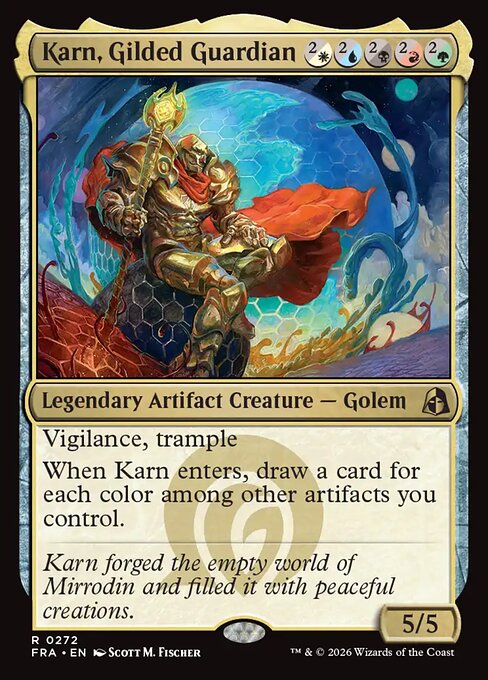 MTG Karn, Gilded Guardian FRA 272 Standard Foil front