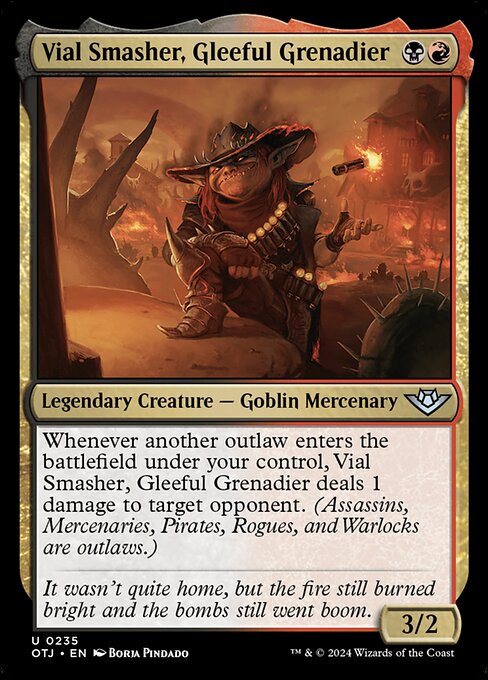 MTG Vial Smasher, Gleeful Grenadier OTJ 235 Regular Foil