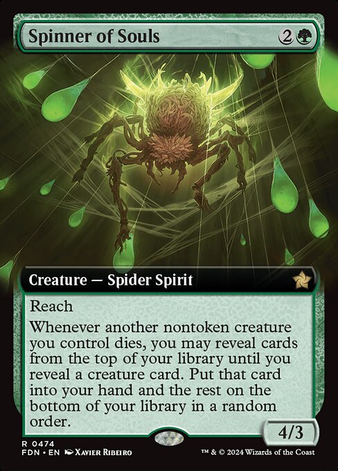 MTG Spinner of Souls FDN 474 Extended Art Foil