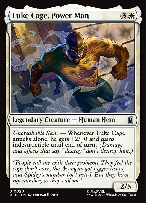 MTG Luke Cage, Power Man MSH 020 Regular Foil