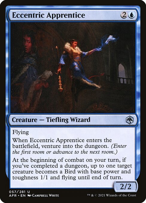 MTG Eccentric Apprentice AFR 057 Regular Foil