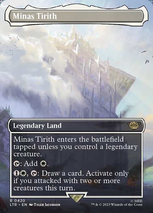 MTG Minas Tirith LTR 420 Borderless Nonfoil