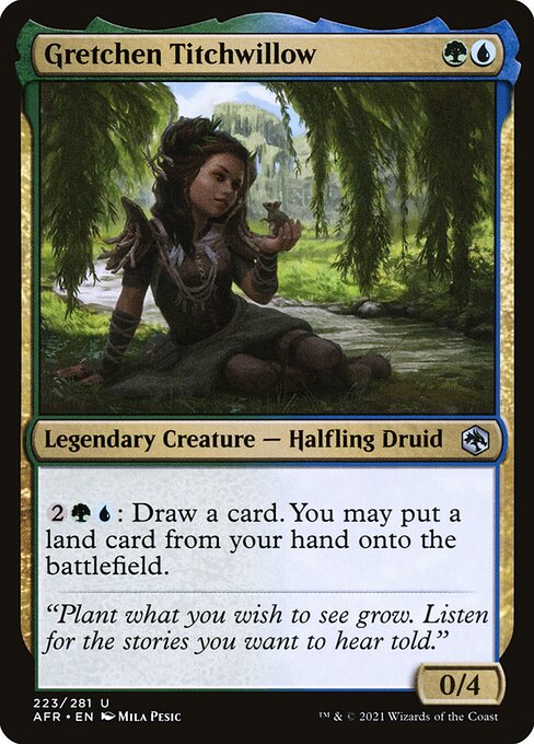 MTG Gretchen Titchwillow AFR 223 Regular Foil