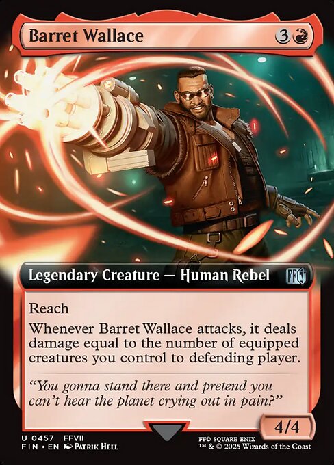MTG Barret Wallace FIN 457 Extended Art Foil