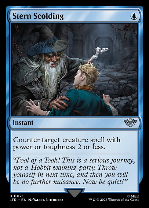MTG Stern Scolding LTR 071 Regular Foil