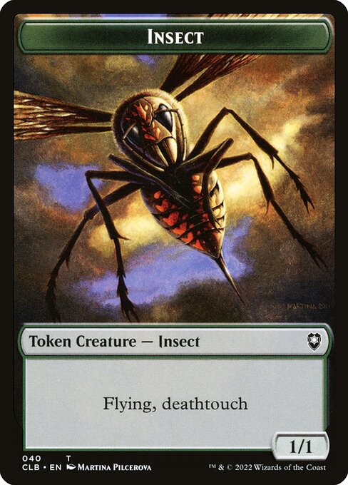 MTG Insect Token CLB 040 Token Nonfoil