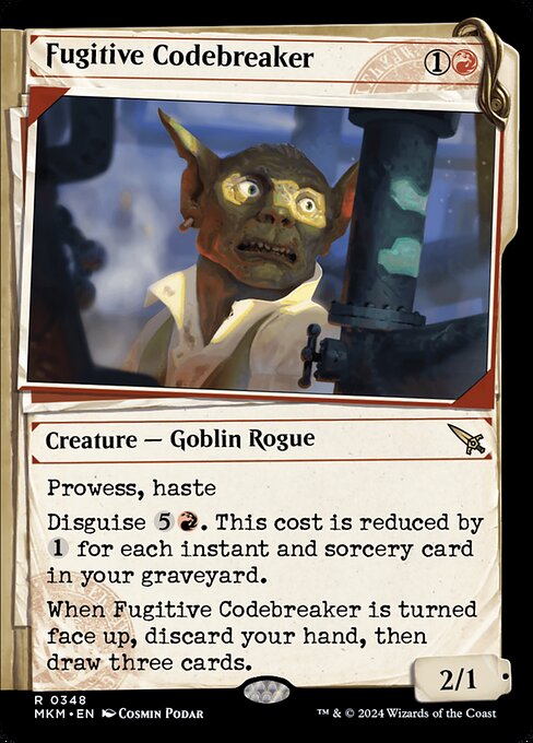 MTG Fugitive Codebreaker MKM 348 Showcase Dossier Foil