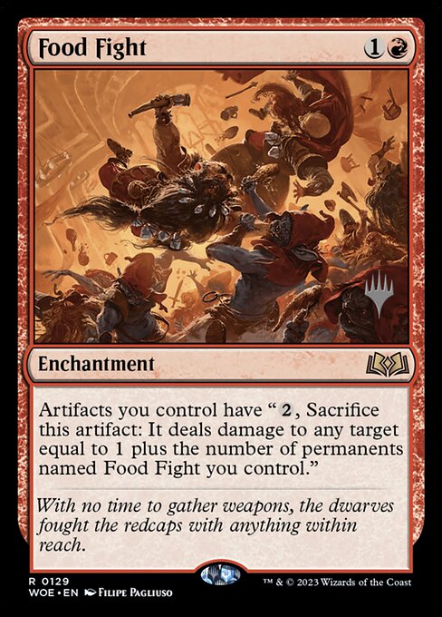 MTG Food Fight PWOE 129p Promo Pack Nonfoil