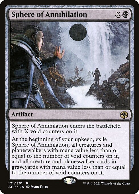 MTG Sphere of Annihilation AFR 121 Regular Nonfoil