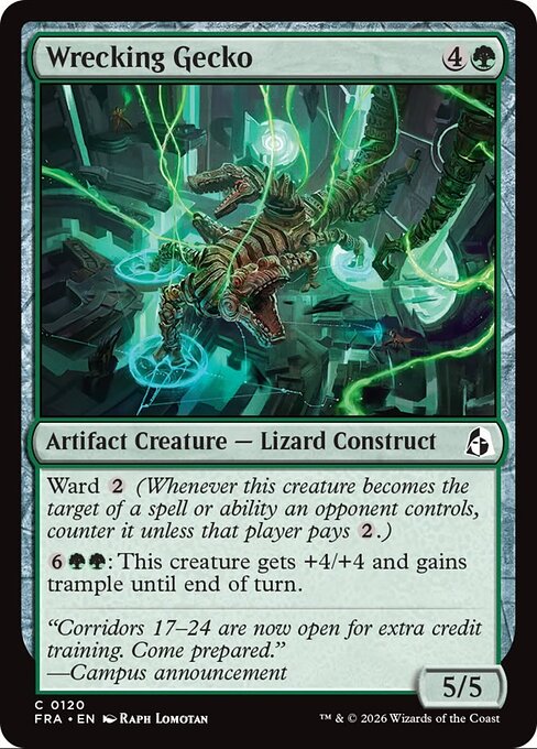 MTG Wrecking Gecko FRA 120 Standard Nonfoil front