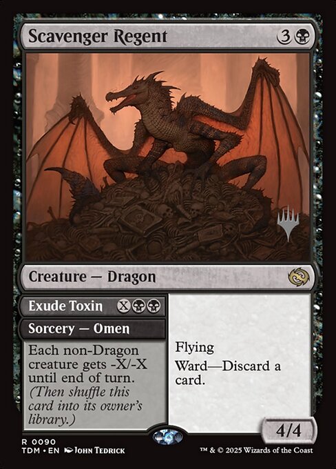 MTG Scavenger Regent // Exude Toxin PTDM 090p Promo Pack Nonfoil