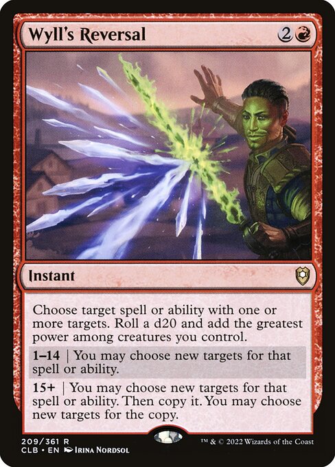 MTG Wyll's Reversal CLB 209 Regular Foil