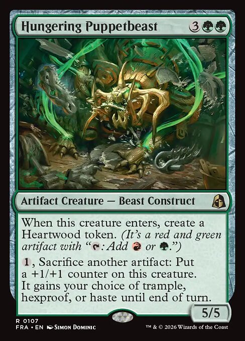 MTG Hungering Puppetbeast FRA 107 Standard Foil front