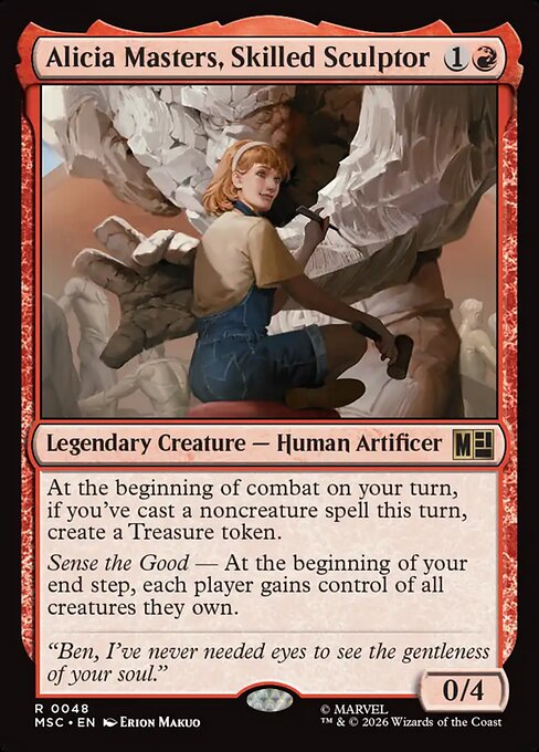 MTG Alicia Masters, Skilled Sculptor MSC 048 Regular Surge Foil