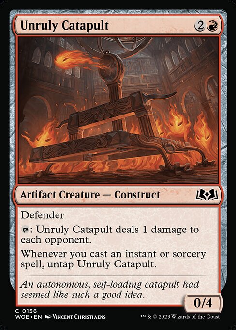 MTG Unruly Catapult WOE 156 Regular Nonfoil