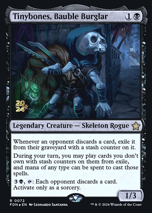MTG Tinybones, Bauble Burglar PFDN 072s Prerelease Foil