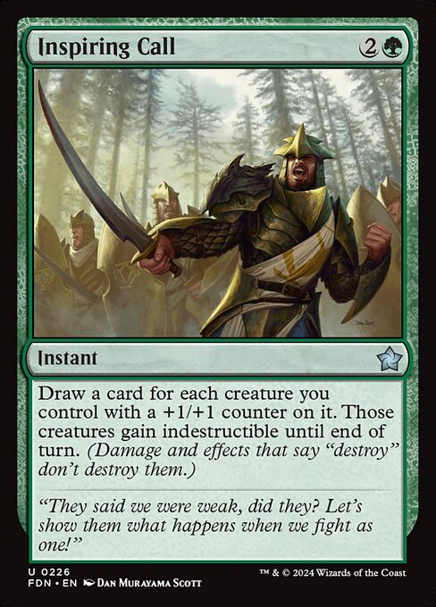 MTG Inspiring Call FDN 226 Regular Nonfoil