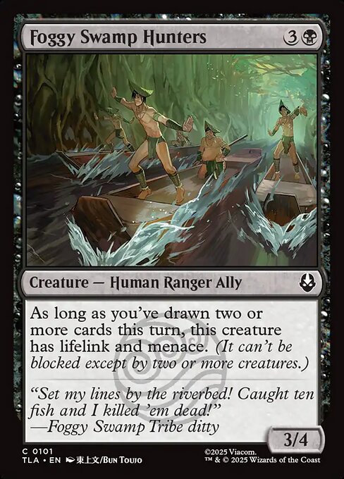 MTG Foggy Swamp Hunters TLA 101 Regular Foil