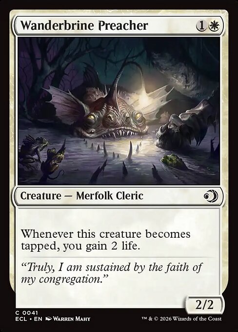 MTG Wanderbrine Preacher ECL 041 Regular Foil