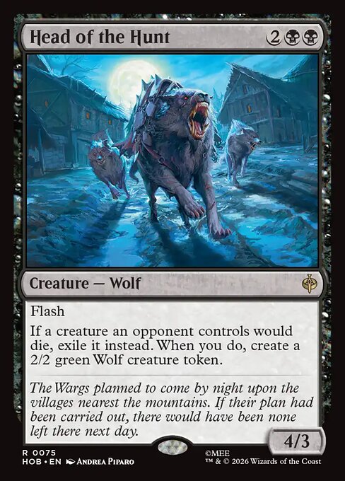 MTG Head of the Hunt HOB 075 Regular Foil
