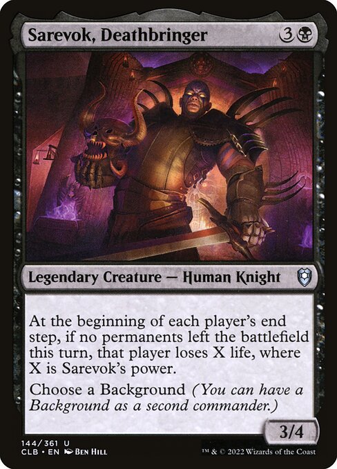 MTG Sarevok, Deathbringer CLB 144 Regular Nonfoil