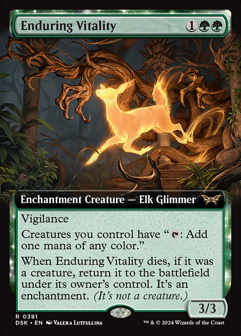 MTG Enduring Vitality DSK 381 Extended Art Foil
