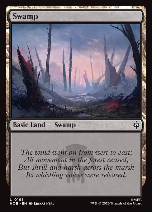 MTG Swamp HOB 191 Regular Nonfoil
