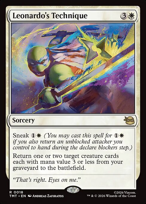 MTG Leonardo's Technique TMT 018 Regular Foil