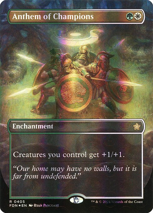 MTG Anthem of Champions FDN 405 Borderless Mana Foil