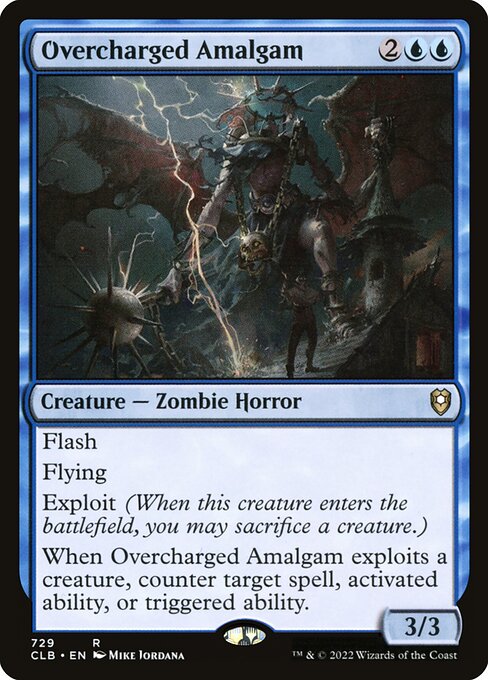 MTG Overcharged Amalgam CLB 729 Commander Deck Nonfoil