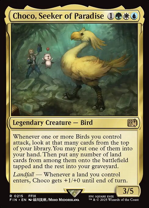 MTG Choco, Seeker of Paradise FIN 215 Regular Foil