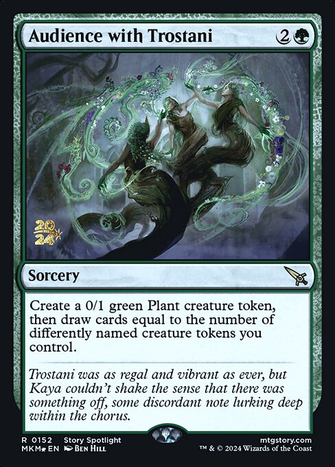 MTG Audience with Trostani PMKM 152s Prerelease Foil