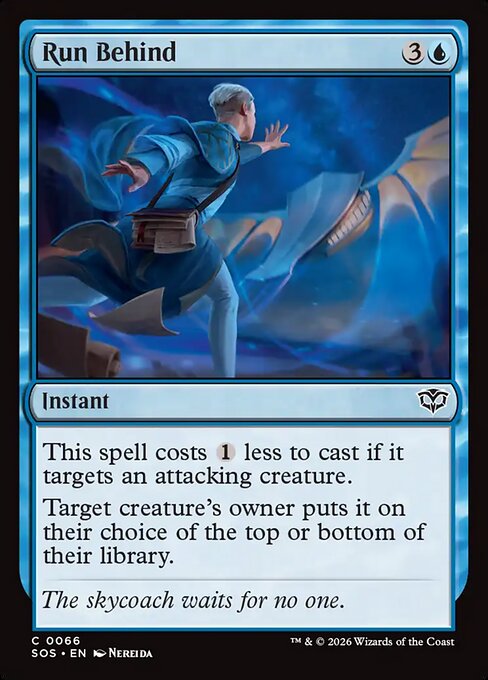 MTG Run Behind SOS 066 Regular Nonfoil