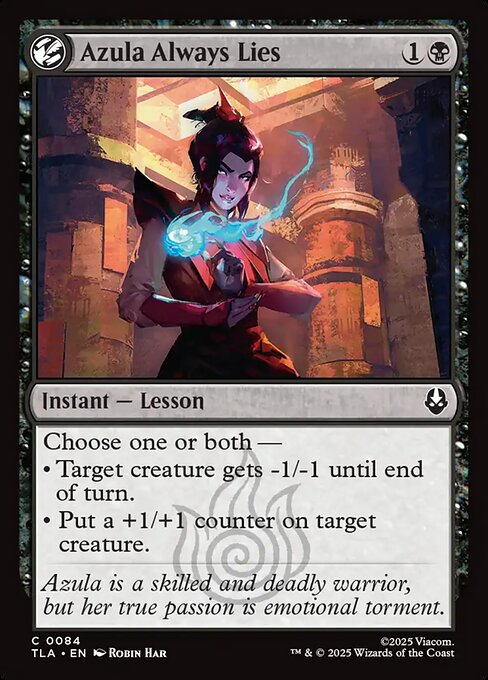 MTG Azula Always Lies TLA 084 Regular Nonfoil