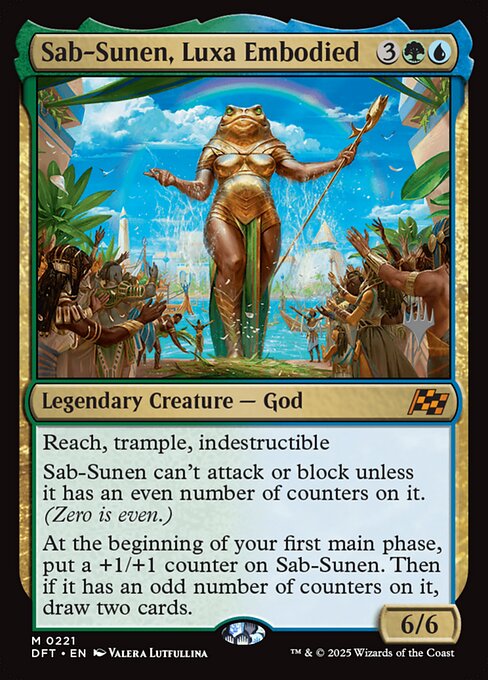 MTG Sab-Sunen, Luxa Embodied PDFT 221p Promo Pack Nonfoil