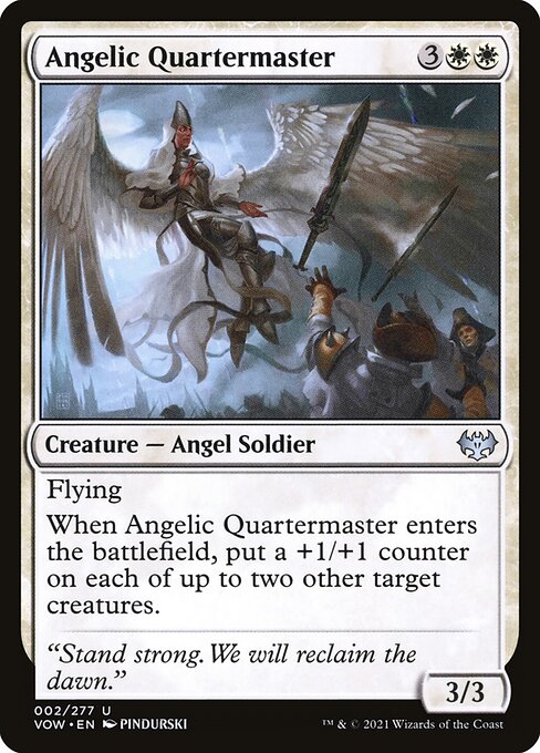 MTG Angelic Quartermaster VOW 002 Standard Foil front