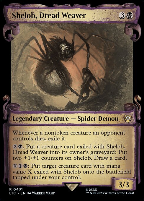 MTG Shelob, Dread Weaver LTC 431 Alternate Art Nonfoil