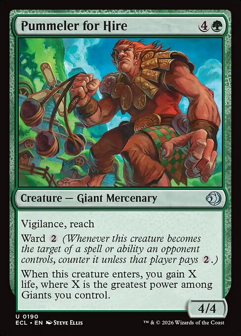 MTG Pummeler for Hire ECL 190 Regular Foil