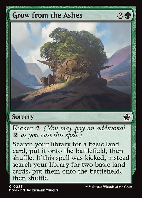 MTG Grow from the Ashes FDN 225 Regular Nonfoil