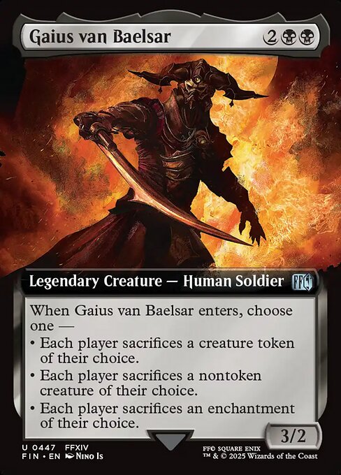 MTG Gaius van Baelsar FIN 447 Extended Art Nonfoil