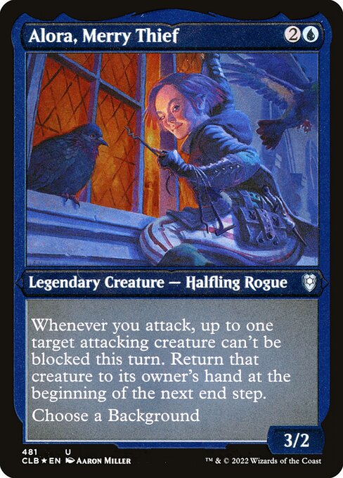 MTG Alora, Merry Thief CLB 481 Foil Etched Frame Etched