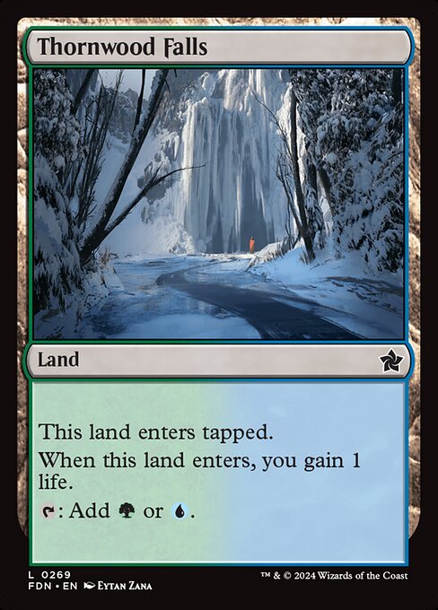 MTG Thornwood Falls FDN 269 Regular Foil