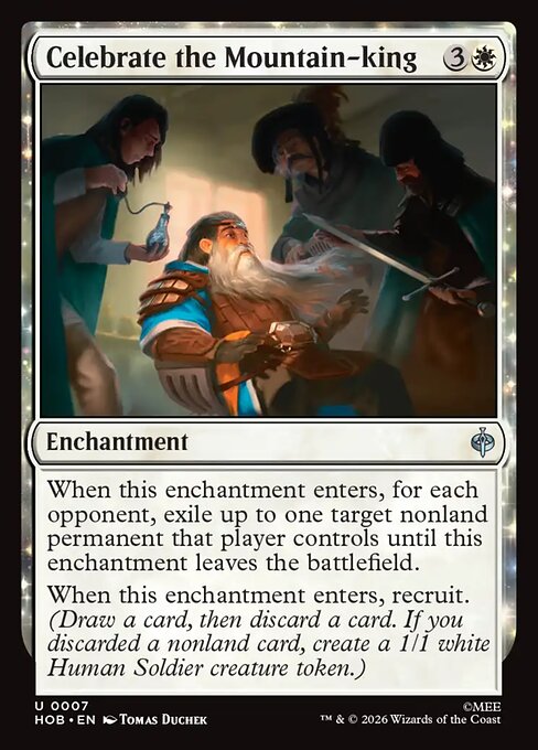 MTG Celebrate the Mountain-king HOB 007 Regular Foil