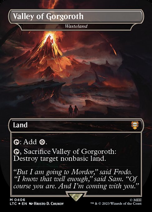 MTG Wasteland LTC 406 Showcase Ring Surge Foil