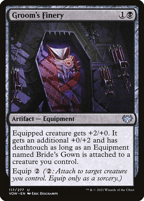 MTG Groom's Finery VOW 117 Standard Nonfoil front