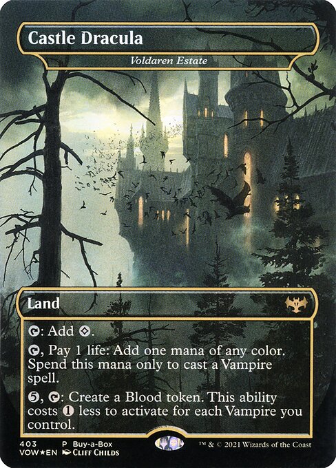 MTG Voldaren Estate VOW 403 Dracula Series Buy-a-Box Promo Foil front